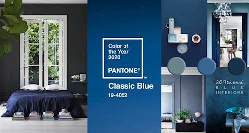 دکوراسیون داخلی جذاب با رنگ آبی کلاسیک (رنگ سال 2020)